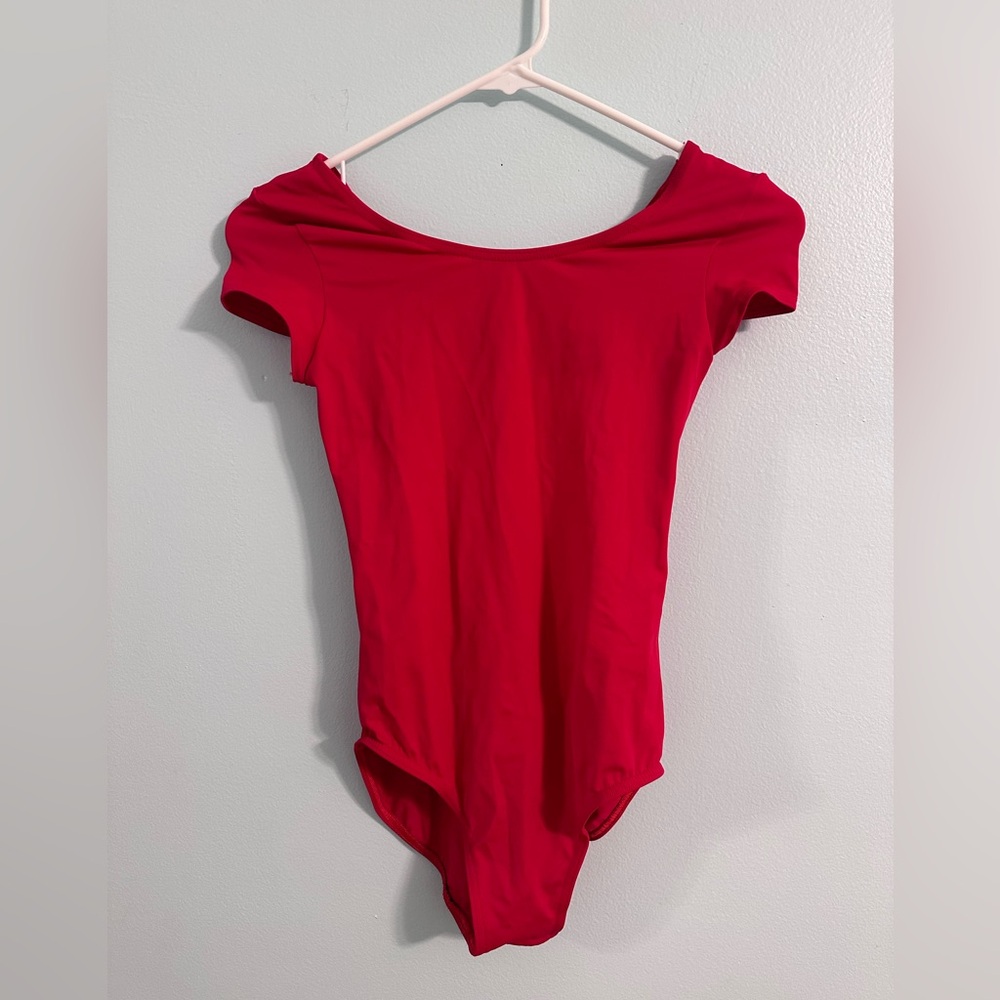 Balera Red Capsleeve Leotard LC